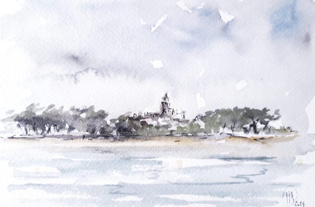 Le Croisic, la côte à marée basse