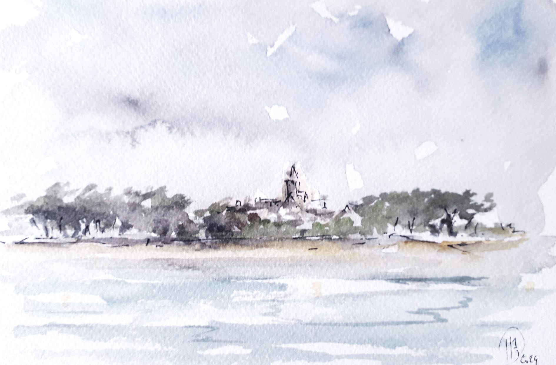 Le Croisic, la côte à marée basse