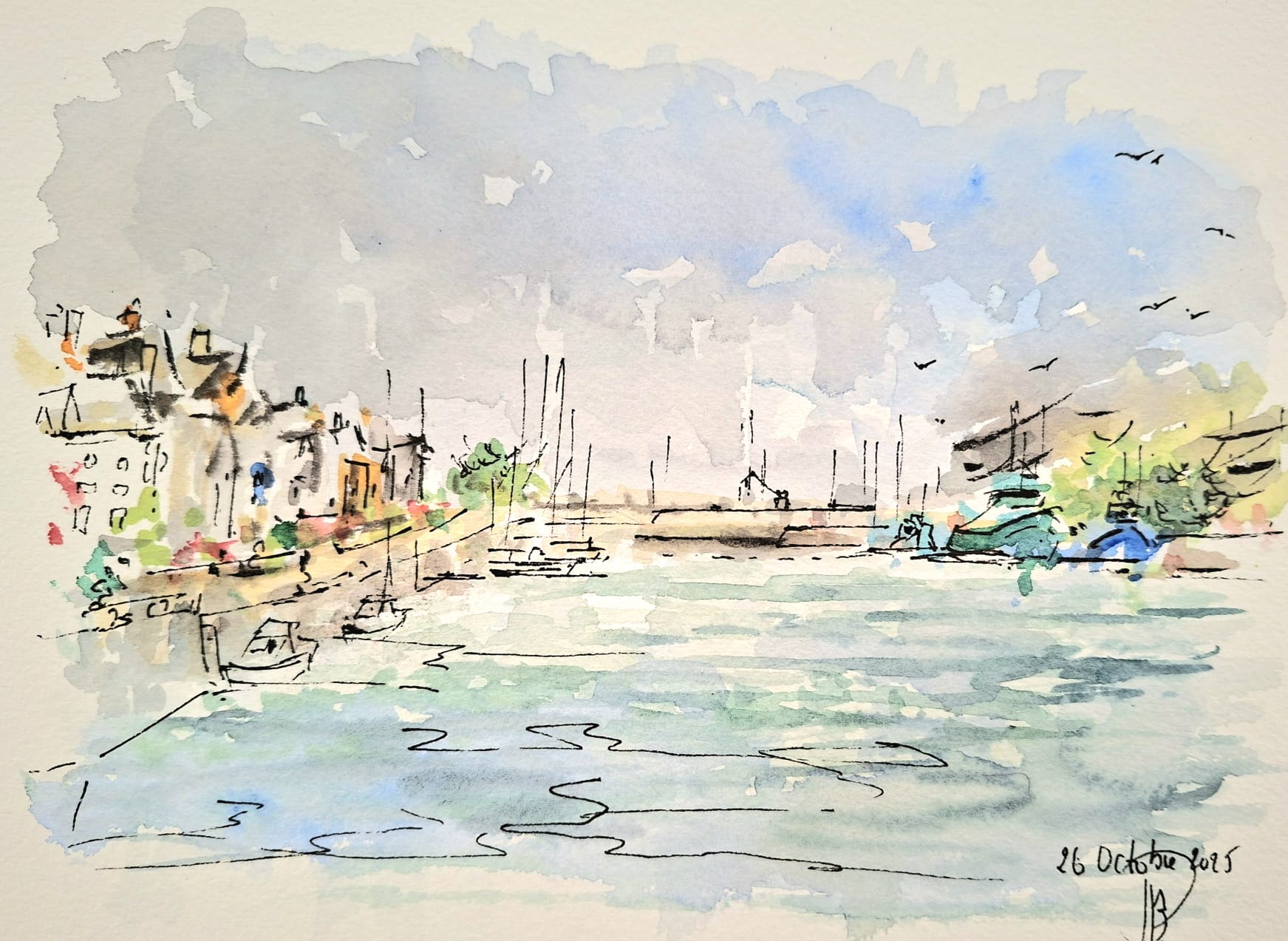 Le Croisic, bassin du port