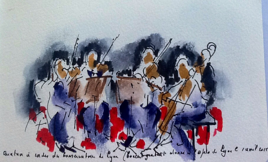Lyon, quatuor à cordes du Conservatoire