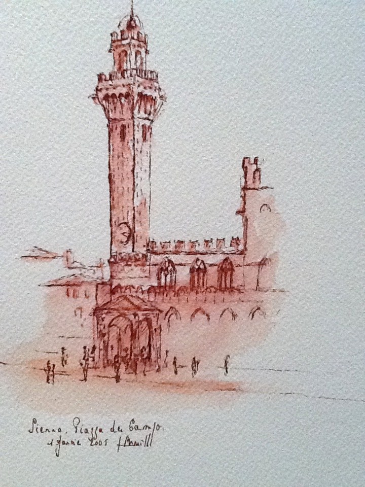 Sienne, Palazzo Pubblico et Torre del Mangia