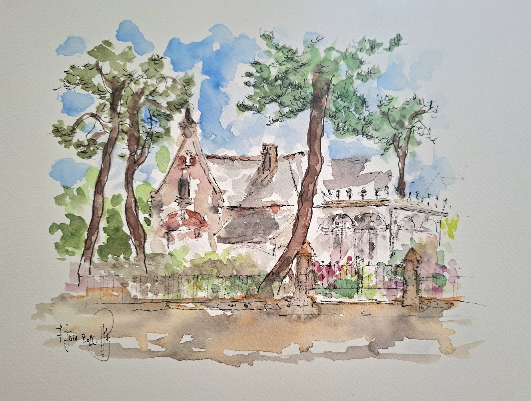 La Baule, villa sous les pins