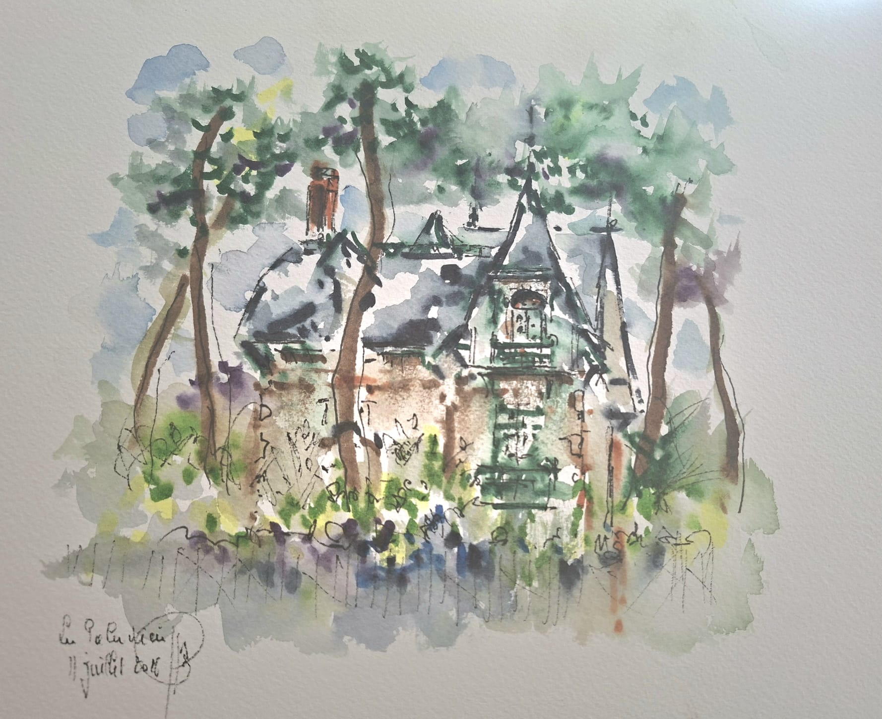 La Baule, villa au balcon vert