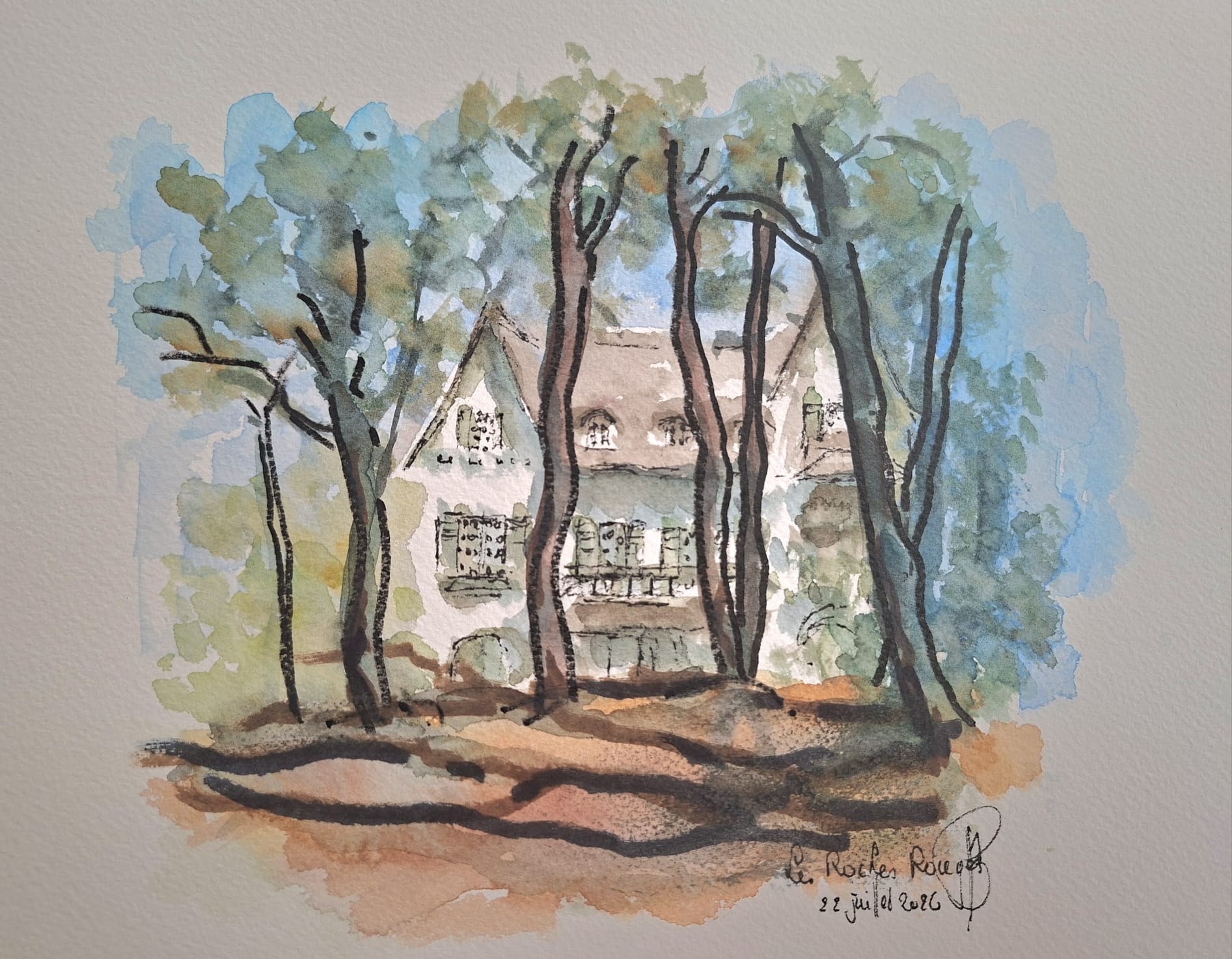 La Baule, villa entre les arbres